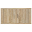 væghængt tv-skab 80x34,5x40 cm sonoma-eg