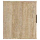 væghængt tv-skab 80x34,5x40 cm sonoma-eg