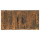 væghængt tv-skab 80x34,5x40 cm røget egetræ