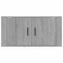 væghængt tv-skab 80x34,5x40 cm grå sonoma