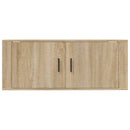 væghængt tv-skab 100x34,5x40 cm sonoma-eg