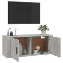 væghængt tv-skab 100x34,5x40 cm betongrå