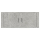 væghængt tv-skab 100x34,5x40 cm betongrå