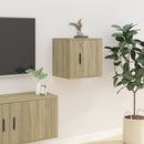 væghængt tv-skab 40x34,5x40 cm sonoma-eg