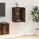 væghængt tv-skab 40x34,5x60 cm røget egetræsfarve