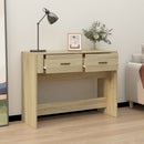 konsolbord 100x39x75 cm konstrueret træ sonoma-eg