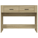 konsolbord 100x39x75 cm konstrueret træ sonoma-eg