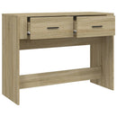konsolbord 100x39x75 cm konstrueret træ sonoma-eg