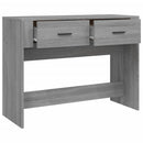 konsolbord 100x39x75 cm konstrueret træ Grå sonoma-eg