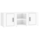 tv-bord 100x31,5x35 cm konstrueret træ hvid