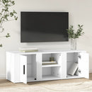 tv-bord 100x31,5x35 cm konstrueret træ hvid