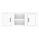tv-bord 100x31,5x35 cm konstrueret træ hvid
