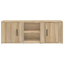 tv-bord 100x31,5x35 cm konstrueret træ sonoma-eg