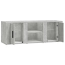 tv-bord 100x31,5x35 cm konstrueret træ betongrå