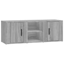 tv-bord 100x31,5x35 cm konstrueret træ grå sonoma-eg