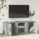 tv-bord 100x31,5x35 cm konstrueret træ grå sonoma-eg