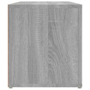 tv-bord 100x31,5x35 cm konstrueret træ grå sonoma-eg