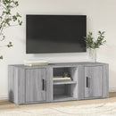 tv-bord 100x31,5x35 cm konstrueret træ grå sonoma-eg