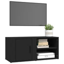 tv-borde 2 stk. 80x31,5x36 cm konstrueret træ sort