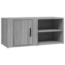 tv-bord 80x31,5x36 cm konstrueret træ grå sonoma-eg