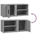 tv-bord 80x31,5x36 cm konstrueret træ grå sonoma-eg
