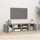 tv-skabe 2 stk. 80x31,5x36 cm konstrueret træ grå sonoma-eg
