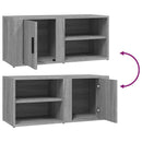 tv-skabe 2 stk. 80x31,5x36 cm konstrueret træ grå sonoma-eg