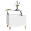 sofabord 60x44,5x45 cm konstrueret træ hvid
