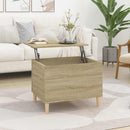 sofabord 60x44,5x45 cm konstrueret træ sonoma-eg