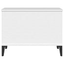 sofabord 60x44,5x45 cm konstrueret træ hvid
