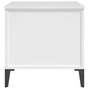 sofabord 60x44,5x45 cm konstrueret træ hvid