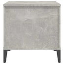 sofabord 60x44,5x45 cm konstrueret træ betongrå