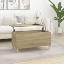 sofabord 90x44,5x45 cm konstrueret træ sonoma-eg