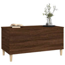 sofabord 90x44,5x45 cm konstrueret træ brun egetræsfarve