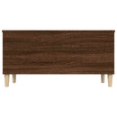 sofabord 90x44,5x45 cm konstrueret træ brun egetræsfarve