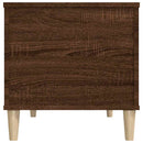 sofabord 90x44,5x45 cm konstrueret træ brun egetræsfarve