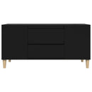 tv-bord 102x44,5x50 cm konstrueret træ sort