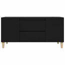 tv-bord 102x44,5x50 cm konstrueret træ sort