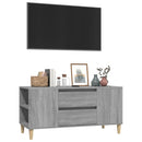 tv-bord 102x44,5x50 cm konstrueret træ grå sonoma-eg