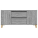 tv-bord 102x44,5x50 cm konstrueret træ grå sonoma-eg