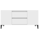 tv-bord 102x44,5x50 cm konstrueret træ hvid