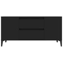 tv-bord 102x44,5x50 cm konstrueret træ sort
