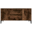 tv-bord 102x44,5x50 cm konstrueret træ røget egetræ