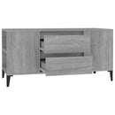 tv-bord 102x44,5x50 cm konstrueret træ grå sonoma-eg