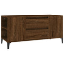 tv-bord 102x44,5x50 cm konstrueret træ brun egetræsfarve