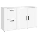 skænk 100x33x59,5 cm konstrueret træ hvid
