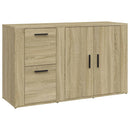 skænk 100x33x59,5 cm konstrueret træ sonoma-eg