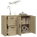 skænk 100x33x59,5 cm konstrueret træ sonoma-eg