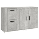 skænk 100x33x59,5 cm konstrueret træ betongrå
