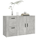 skænk 100x33x59,5 cm konstrueret træ betongrå